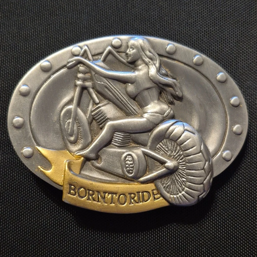 Born To Ride Belt Buckle - Picture 1 of 3